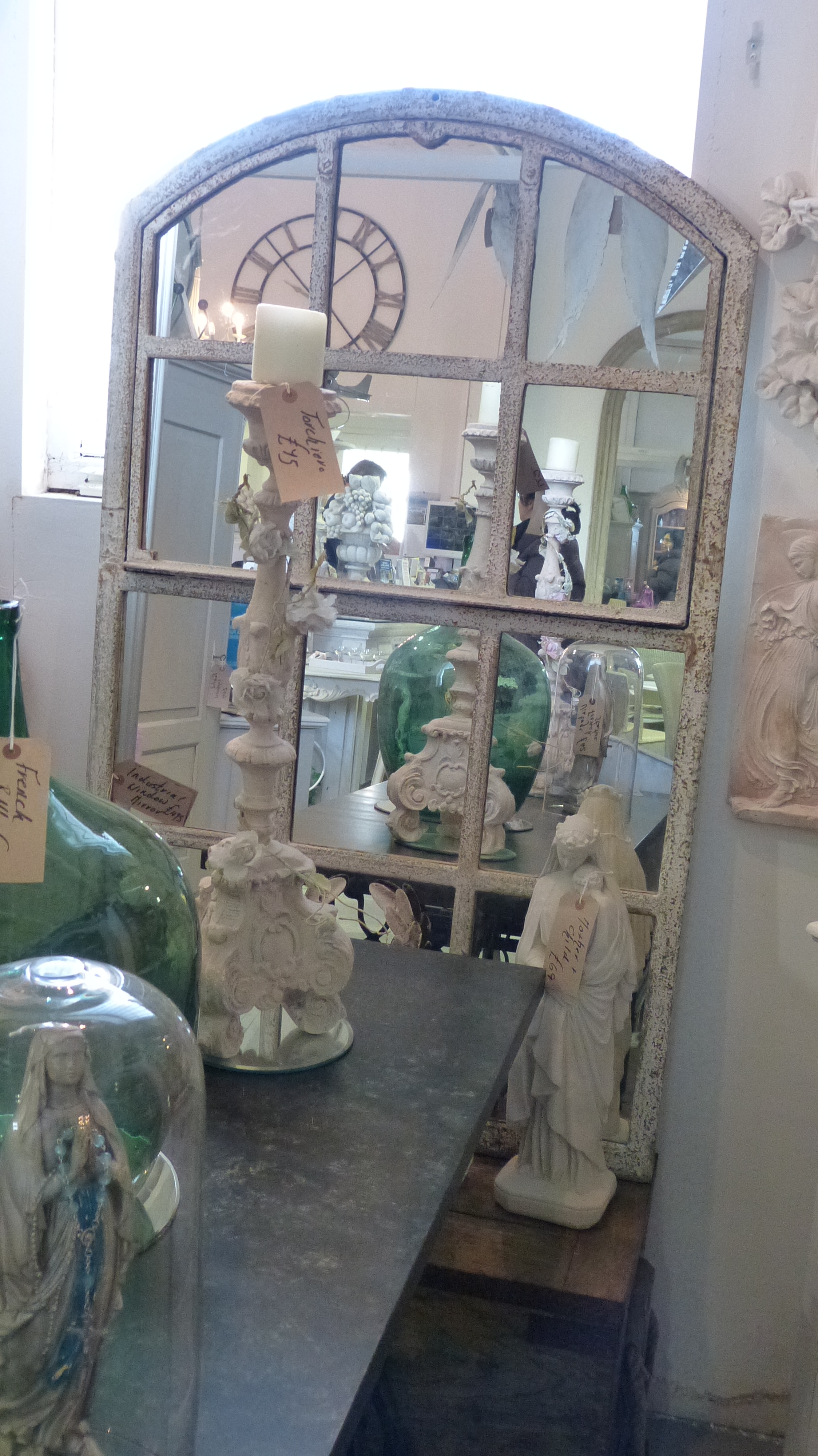 Industrial Mirror Oxfordshire Antiques